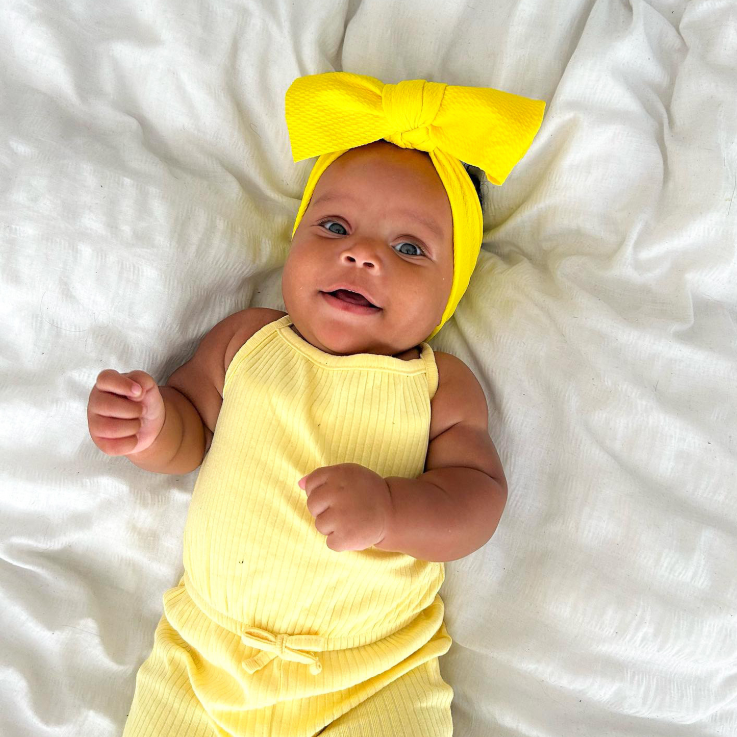 Big Bow Headband - Yellow