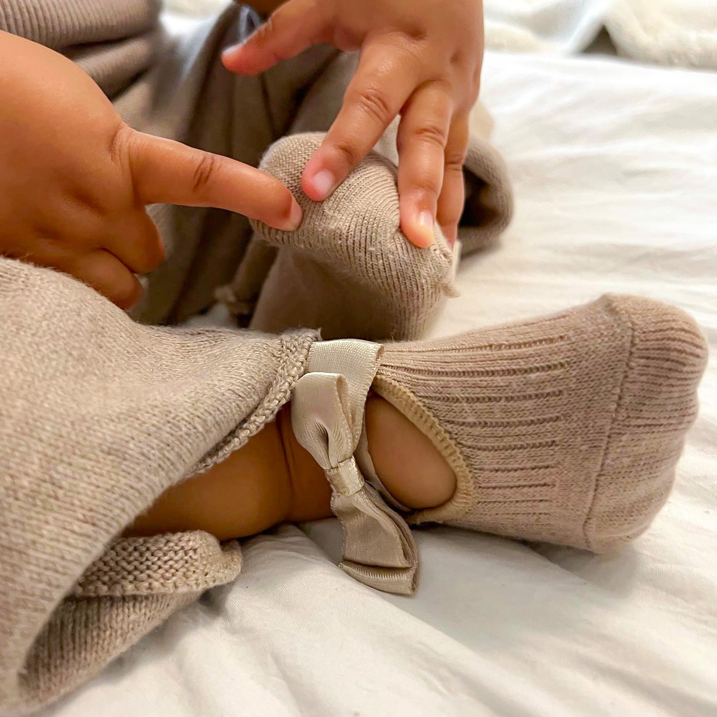 Satin Bow Socks - Baby Girl Gifts