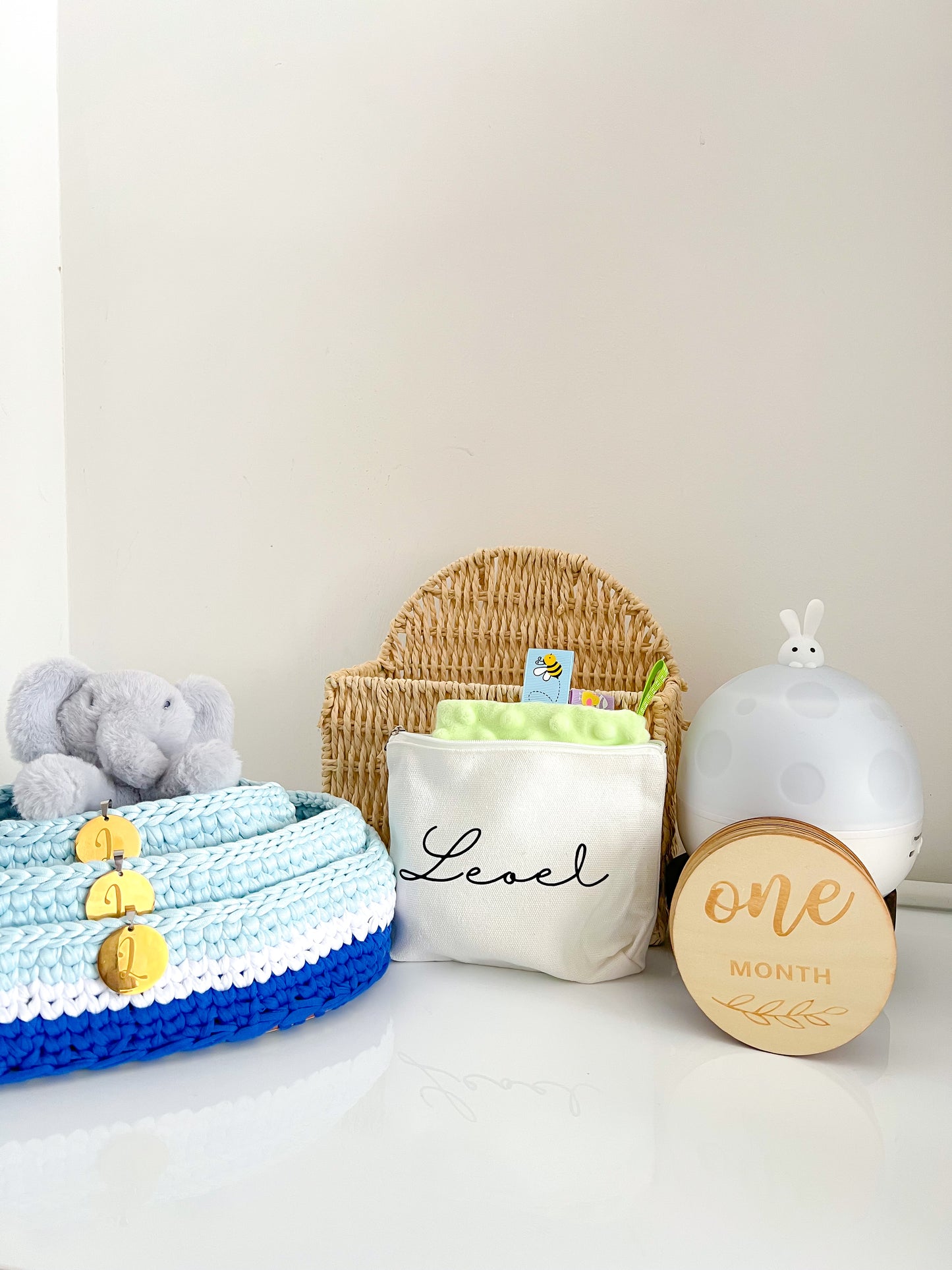 3 Blue Baby Essentials Organiser