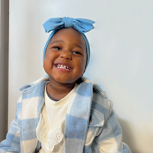 Big Bow Headband - Blue