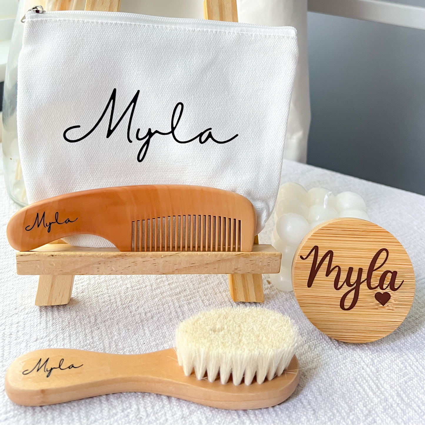 Personalised - Baby Soft Brush and Comb