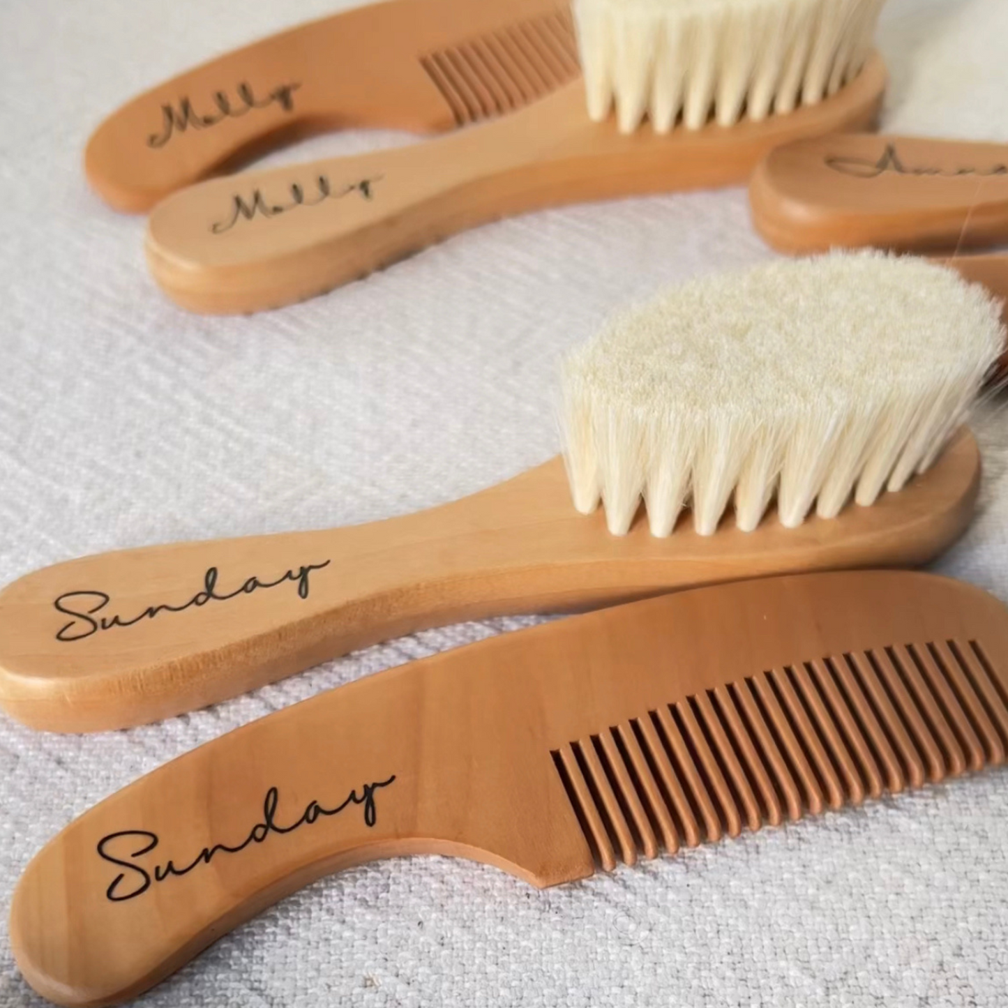 Personalised - Baby Soft Brush and Comb