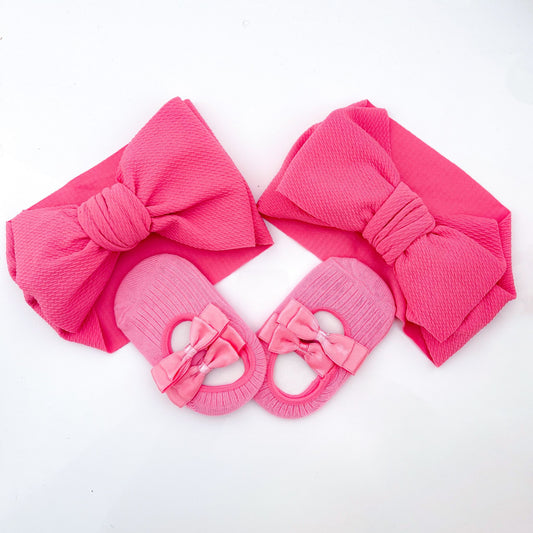 Twin Girl Bow Gift Set