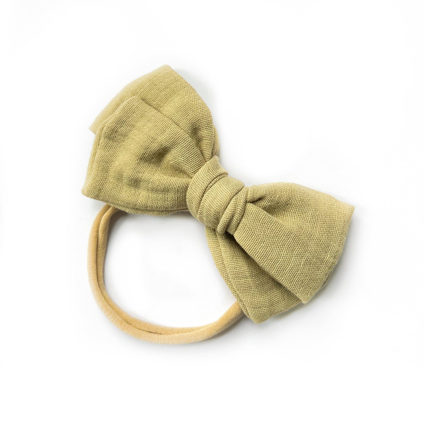 Personalised Bow Headband - Khaki