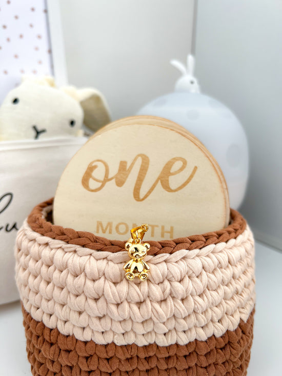 Handcrafted diaper caddy for nursery décor