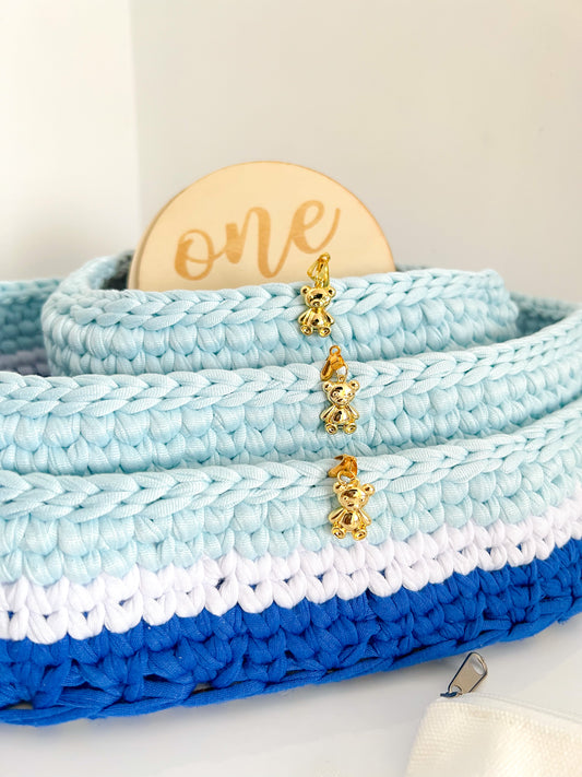 3 Blue Baby Essentials Organiser