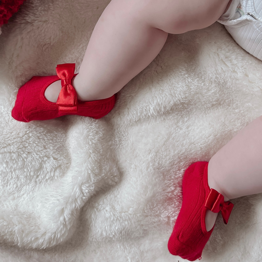 Satin Bow Socks - Baby Girl Gifts