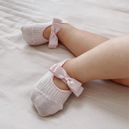 Satin Bow Socks - Baby Girl Gifts