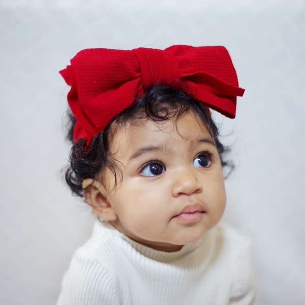 Big Bow Headband - Burgundy