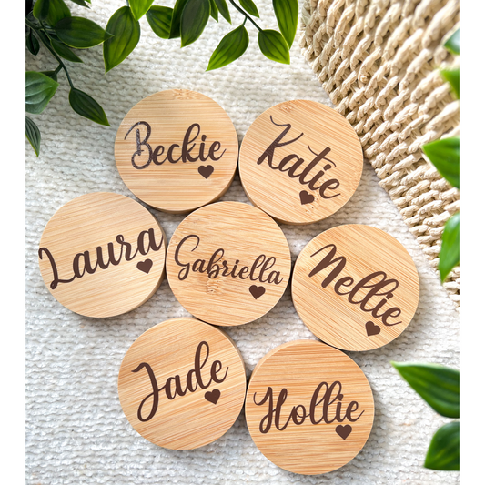 Personalised - Bamboo Pocket Mirror